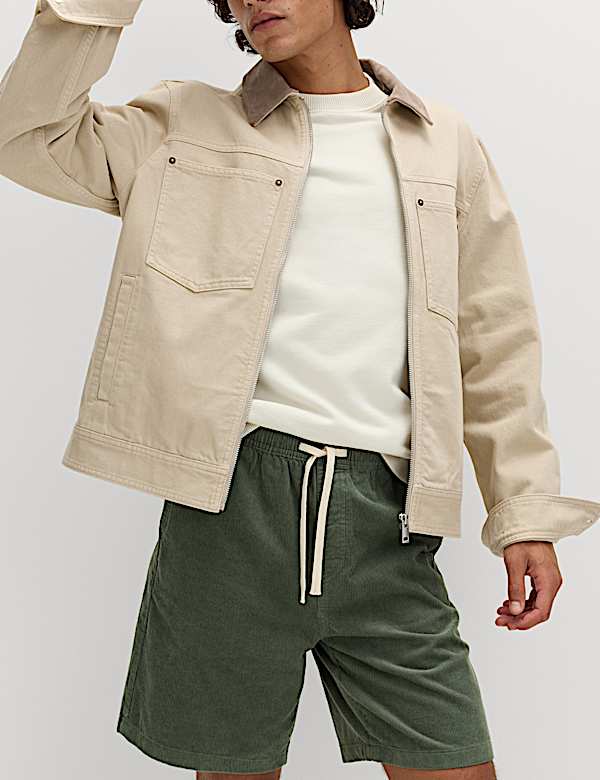 Pure Cotton Corduroy Shorts - SE