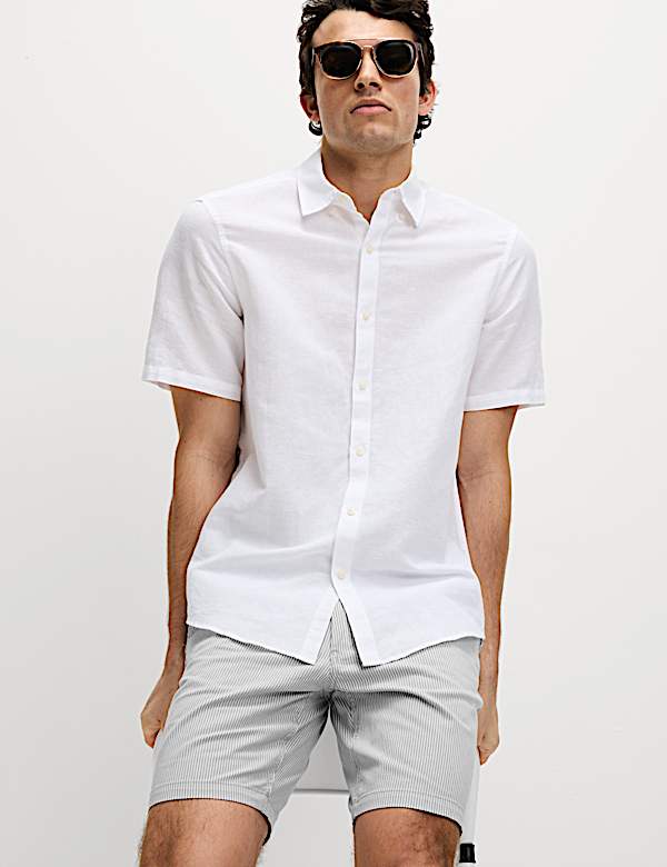 Half-Elasticated Waist Chino Shorts