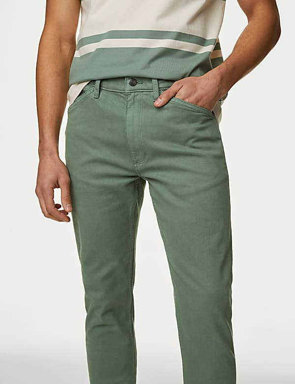 Slim Fit Tea Dyed Cotton Jean - IL