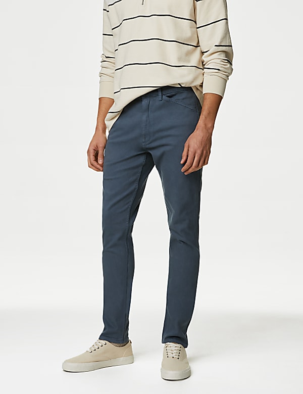 Slim Fit Tea Dyed Cotton Jean - GR