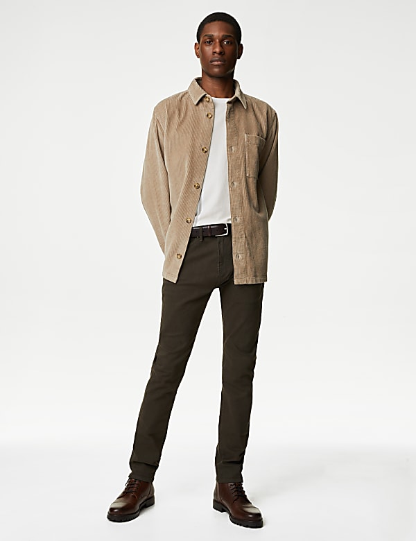 Slim Fit Tea Dyed Stretch Jeans