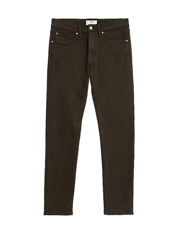 Slim Fit Tea Dyed Stretch Jeans