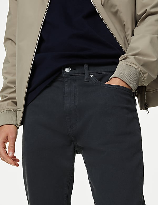 Slim Fit Tea Dyed Stretch Jeans