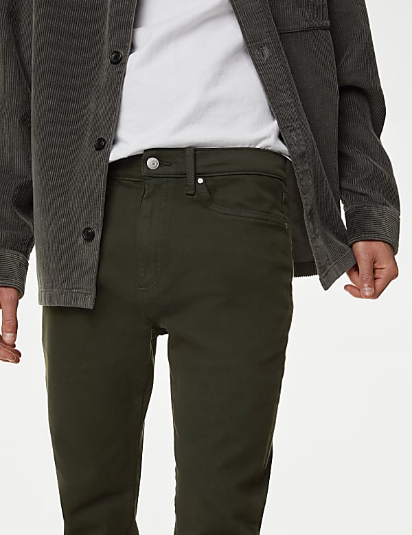 Slim Fit Tea Dyed Stretch Jeans