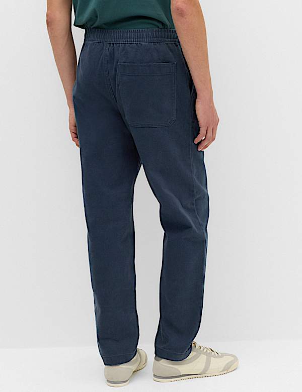 Tapered Fit Elasticated Waist Trousers - AL