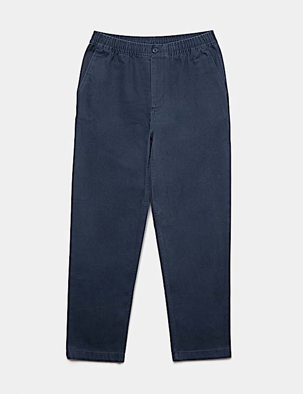 Tapered Fit Elasticated Waist Trousers - AL