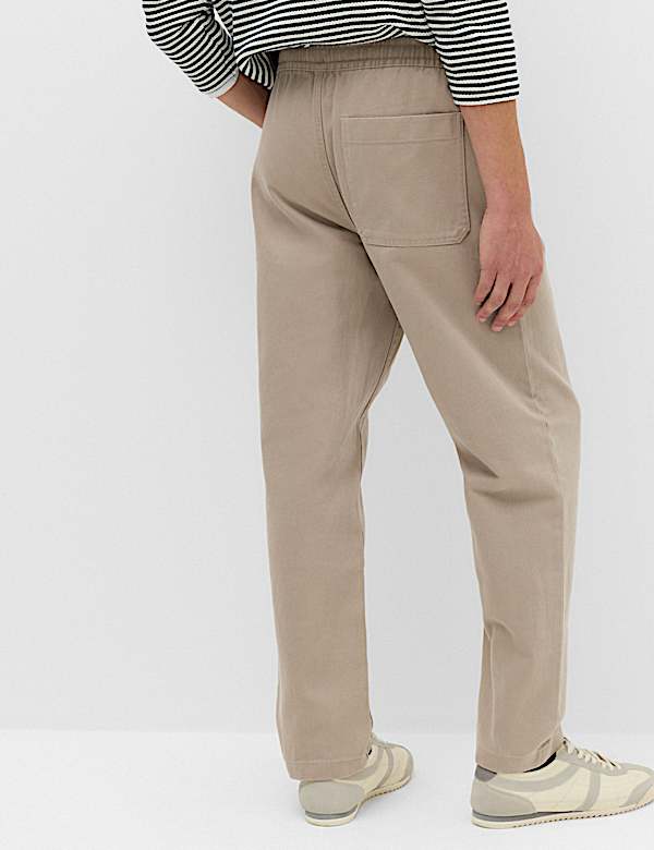Celana Panjang Pinggang Elastis Tapered Fit - ID