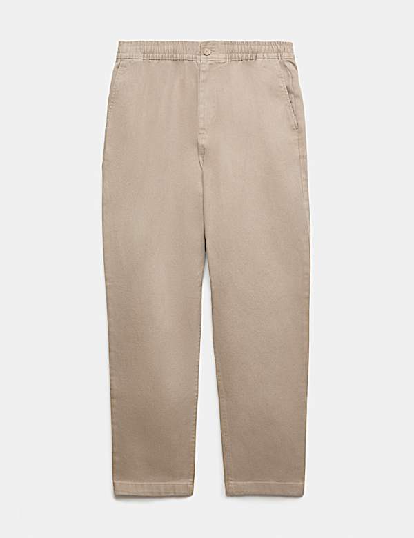 Celana Panjang Pinggang Elastis Tapered Fit - ID