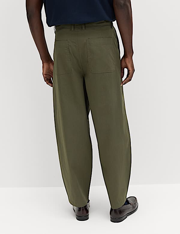 Barrel Fit Trousers - BE