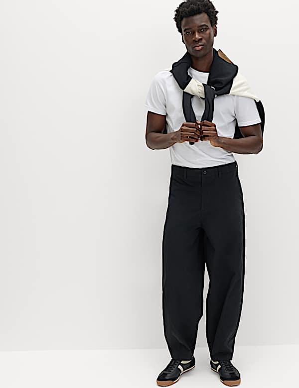 Barrel Fit Trousers - US