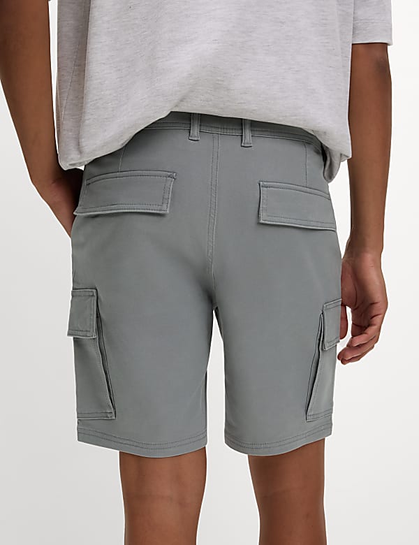 Straight Fit Stretch Cargo Short