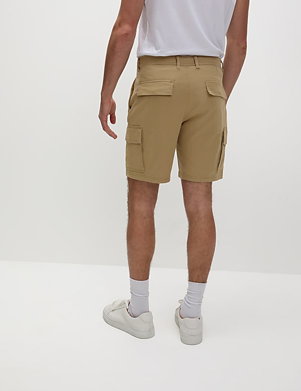Straight Fit Stretch Cargo Short
