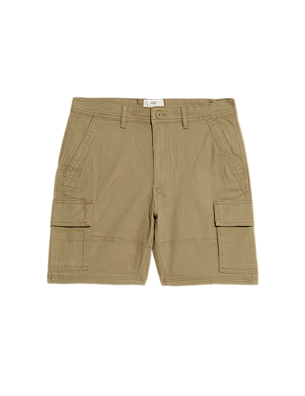 Straight Fit Stretch Cargo Short
