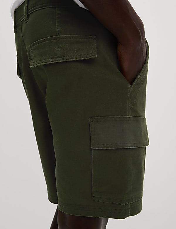Straight Fit Stretch Cargo Short