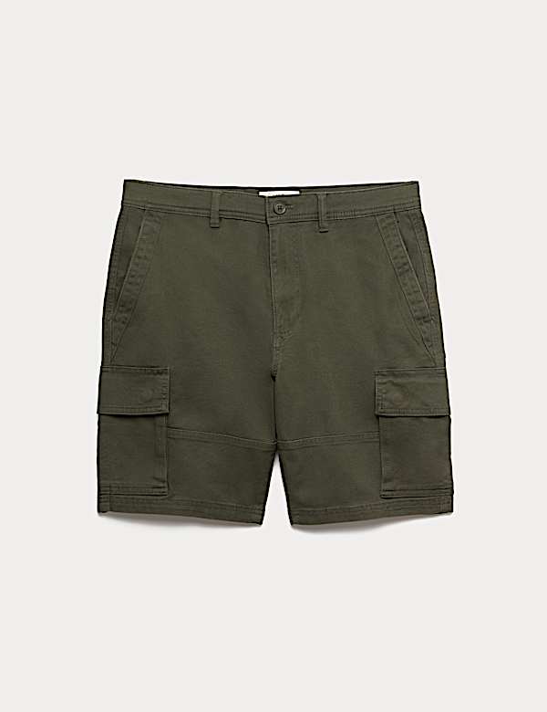 Straight Fit Stretch Cargo Short