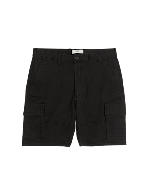 Straight Fit Stretch Cargo Short