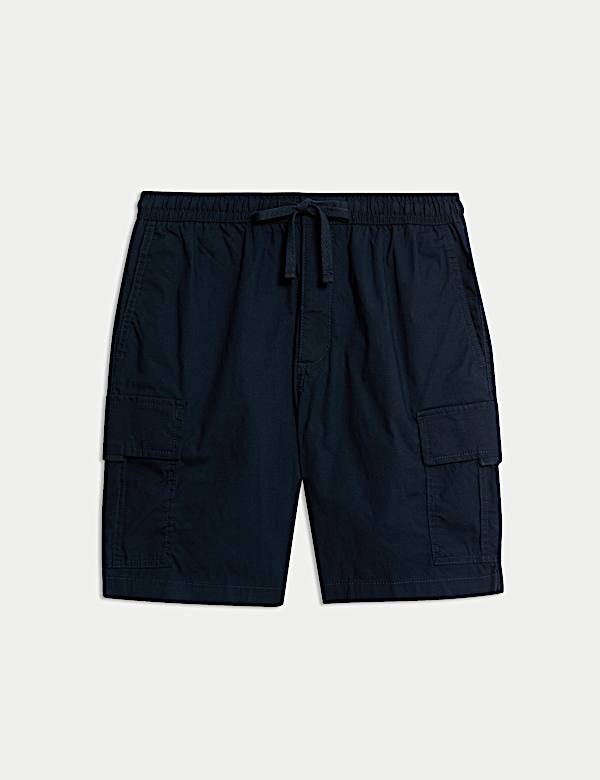 Elasticated Waist Ripstop Cargo Shorts - ES