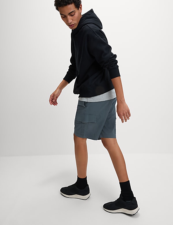 Elasticated Waist Ripstop Cargo Shorts - BE