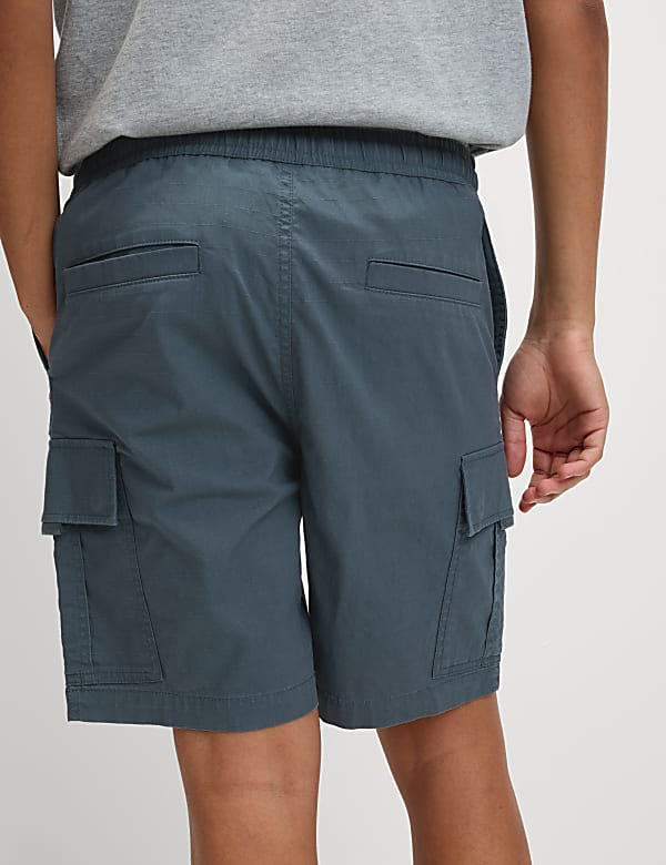 Elasticated Waist Ripstop Cargo Shorts - BE