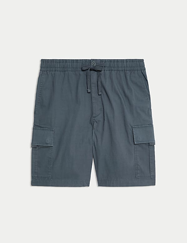 Elasticated Waist Ripstop Cargo Shorts - BE
