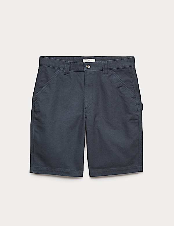 Loose Fit Pure Cotton Utility Shorts - IT