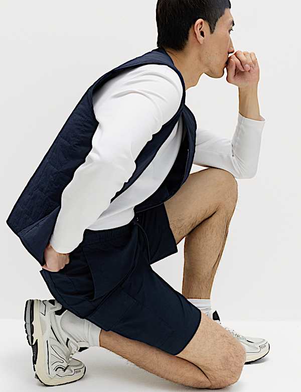 Elasticated Waist Ripstop Cargo Shorts - FR