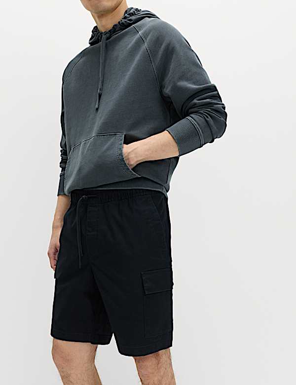 Elasticated Waist Ripstop Cargo Shorts