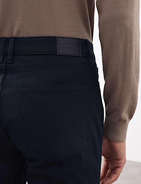 Slim Fit Performance Twill 5 Pocket Trousers