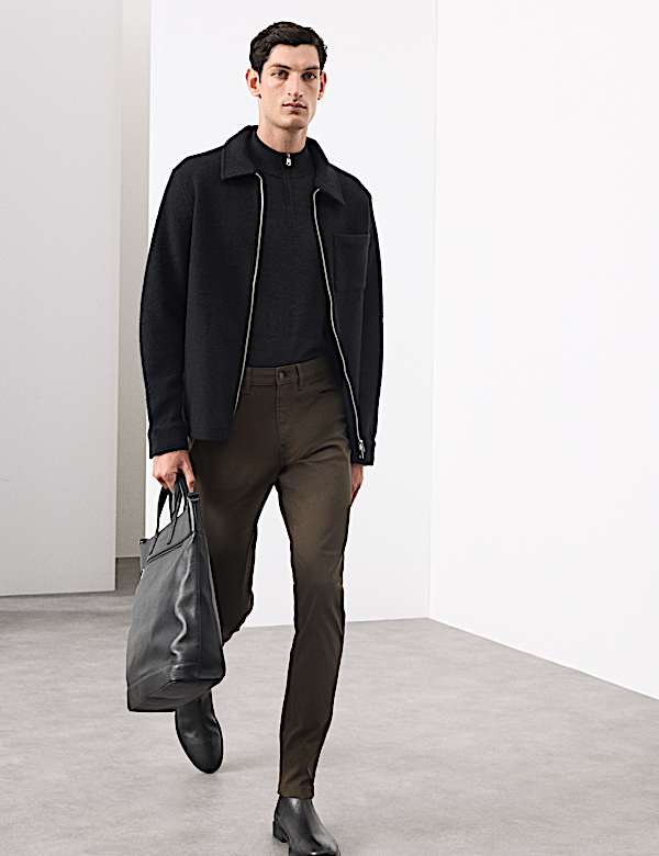 Cotton Rich Twill Performance Trousers