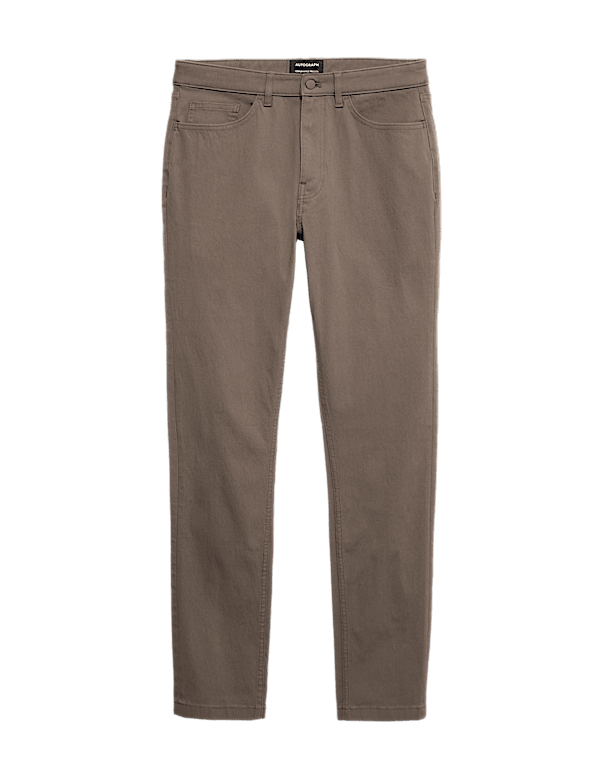 Slim Fit Performance Twill 5 Pocket Trousers