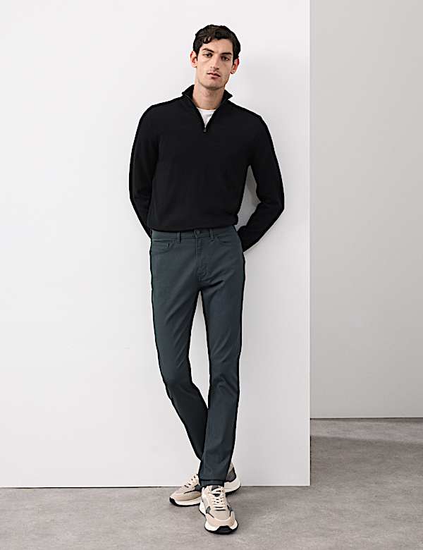 Cotton Rich Twill Performance Trousers - DK