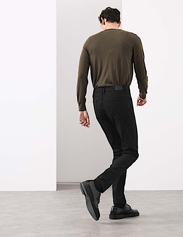 Cotton Rich Twill Performance Trousers