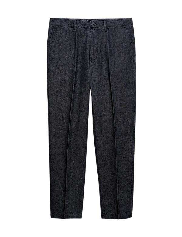 Regular Fit Linen Blend Chinos