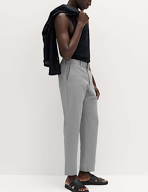 Regular Fit Linen Blend Chinos