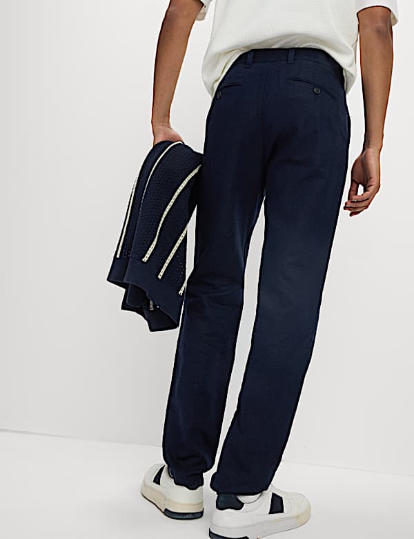 2pk Regular Fit Cotton Linen Blend Chinos - LT