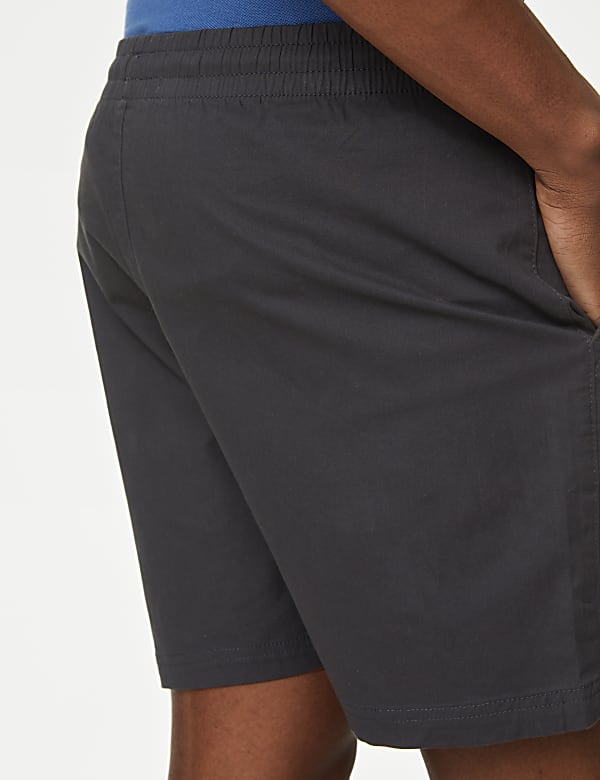 Elasticated Waist Shorter Length Stretch Shorts'