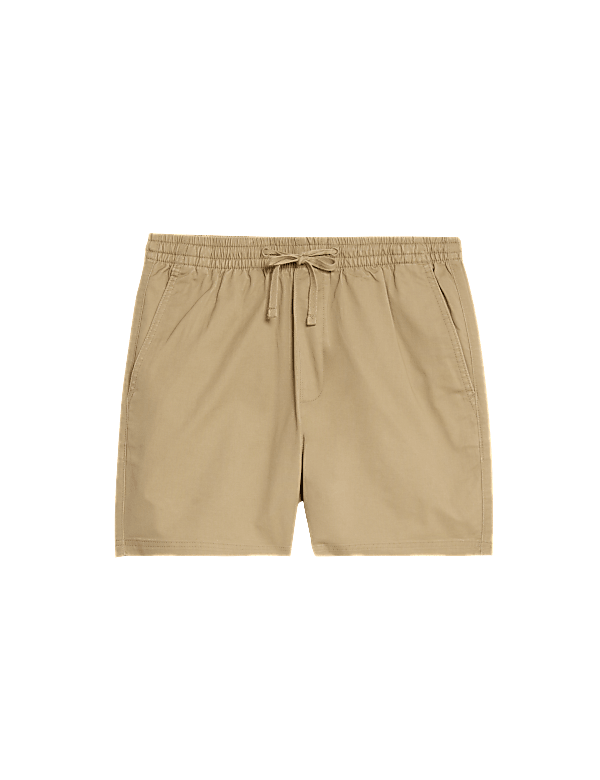 Elasticated Waist Shorter Length Stretch Shorts'