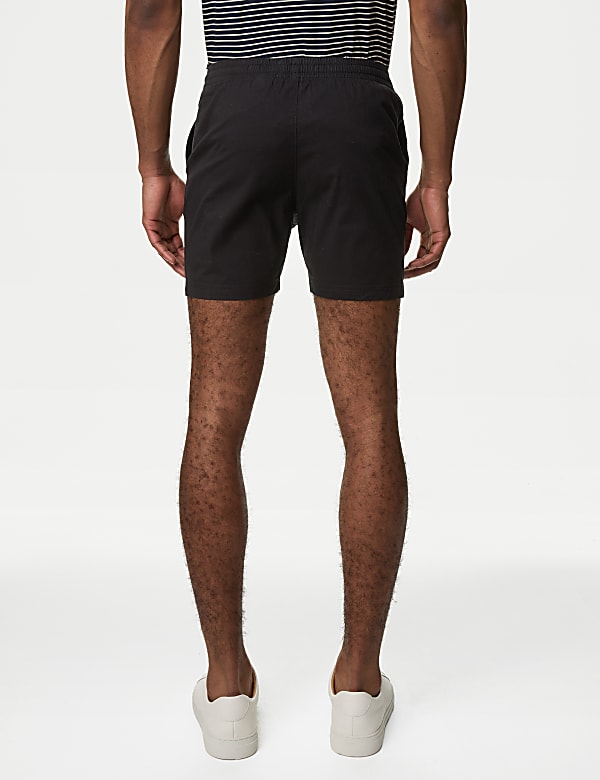 Elasticated Waist Shorter Length Stretch Shorts'