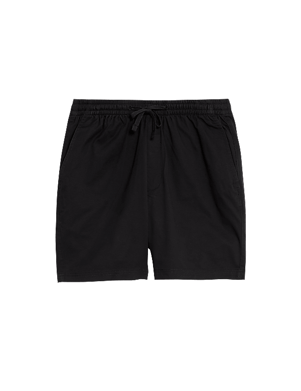 Elasticated Waist Shorter Length Stretch Shorts'