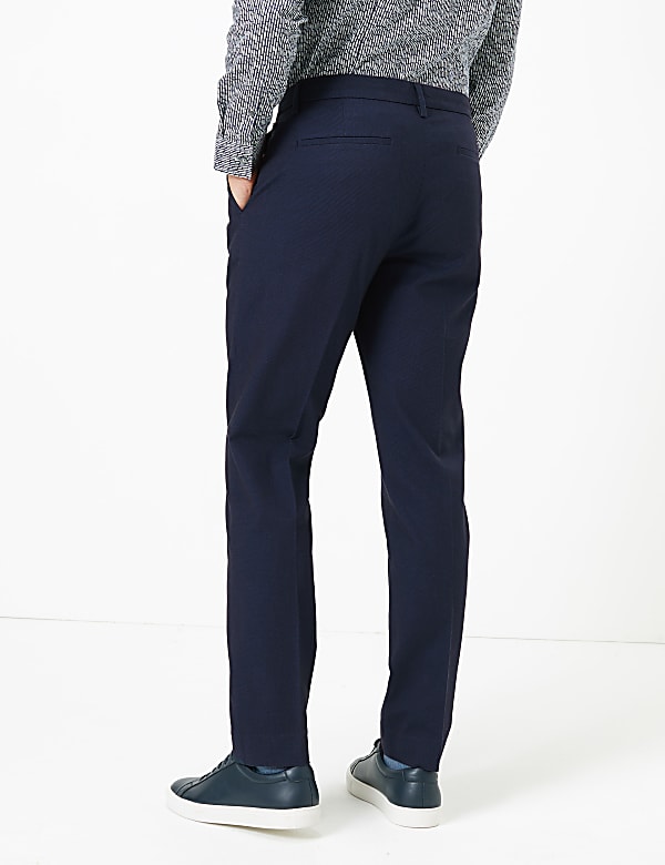 Slim Fit Textured Stretch Chinos
