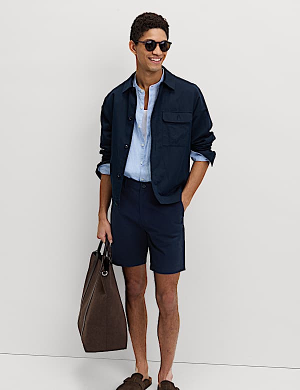 2 Pack Regular Fit Stretch Chino Shorts - MX