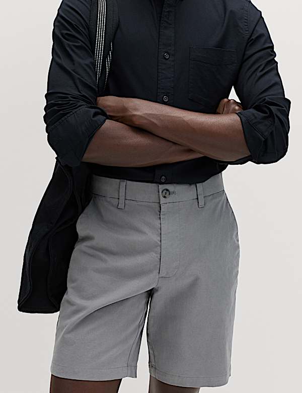 Lot de 2 shorts chino extensibles coupe standard - FR