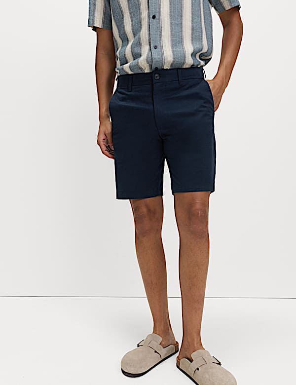 2 Pack Slim Fit Stretch Chino Shorts - MX