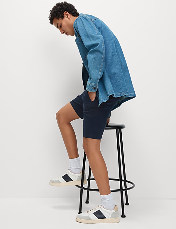 2 Pack Slim Fit Stretch Chino Shorts - NZ