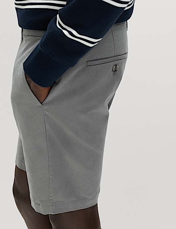 2 Pack Slim Fit Stretch Chino Shorts - US