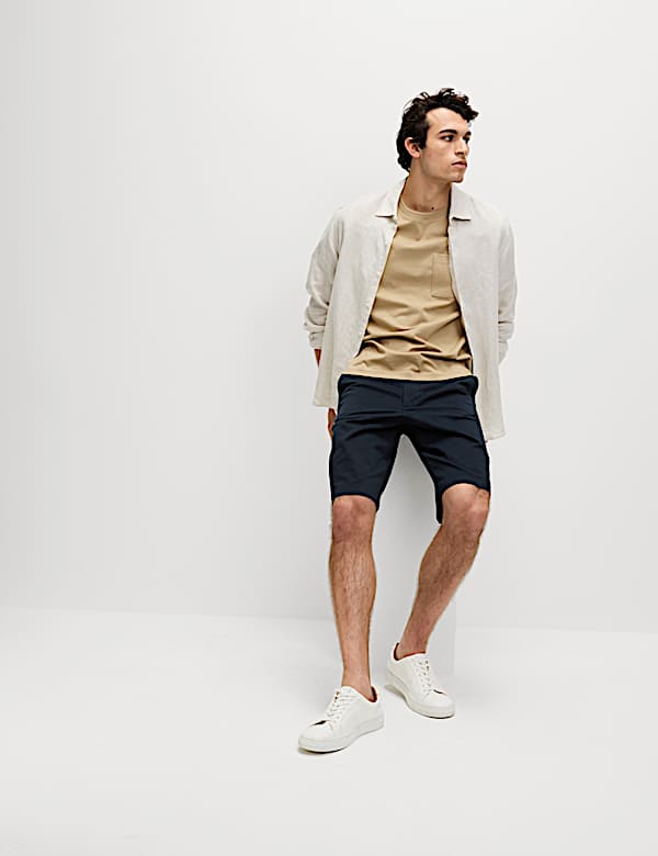 Loose Fit Stretch Chino Shorts - AU