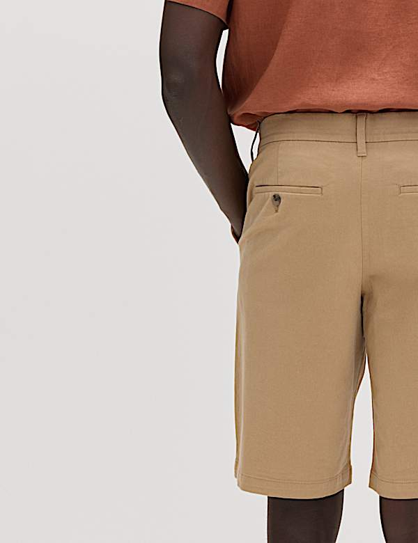 Loose Fit Stretch Chino Shorts - SE