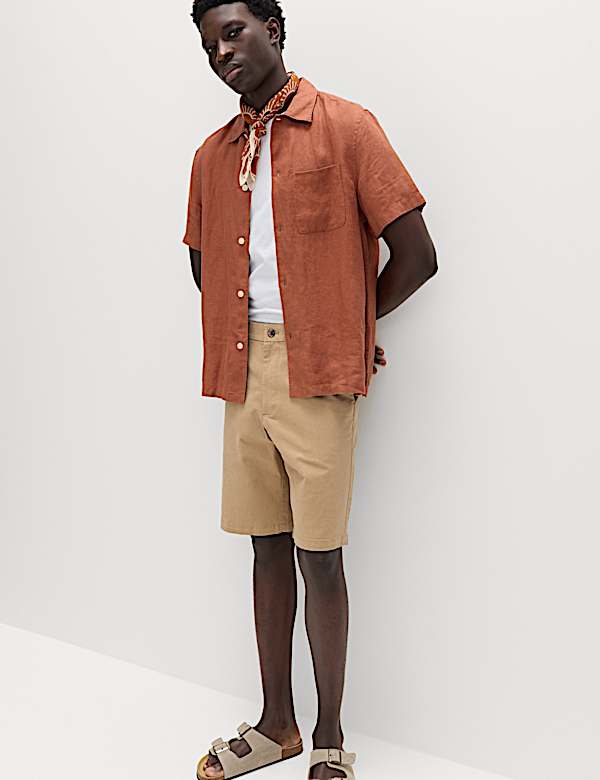 Loose Fit Stretch Chino Shorts - SE