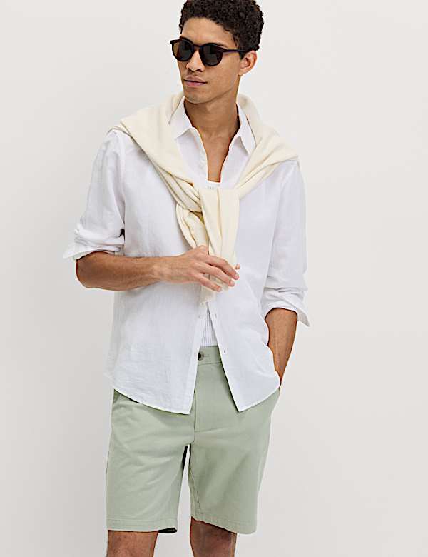 Regular Fit Stretch Chino Shorts