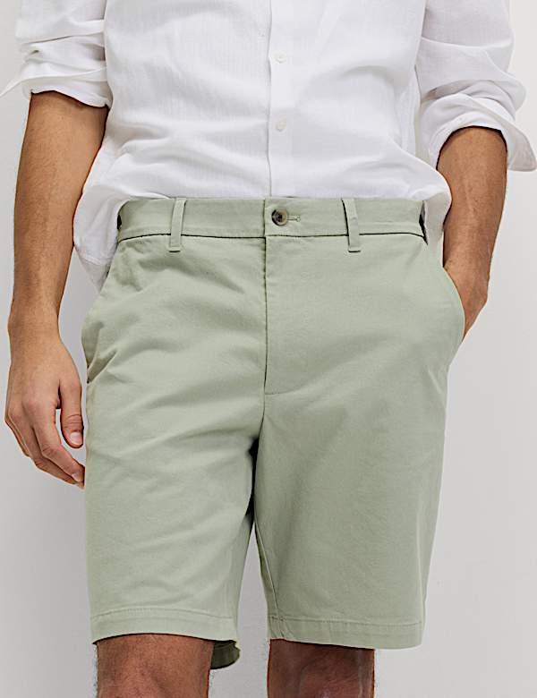 Regular Fit Stretch Chino Shorts